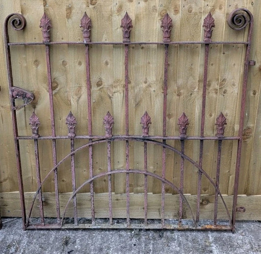 Stunning Large Victorian Wrought Iron Blacksmith Made Pedestrian Garden Gate