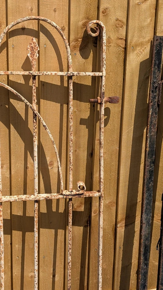 Large Victorian Wrought Iron Blacksmith Estate Made Pedestrian Garden Gate