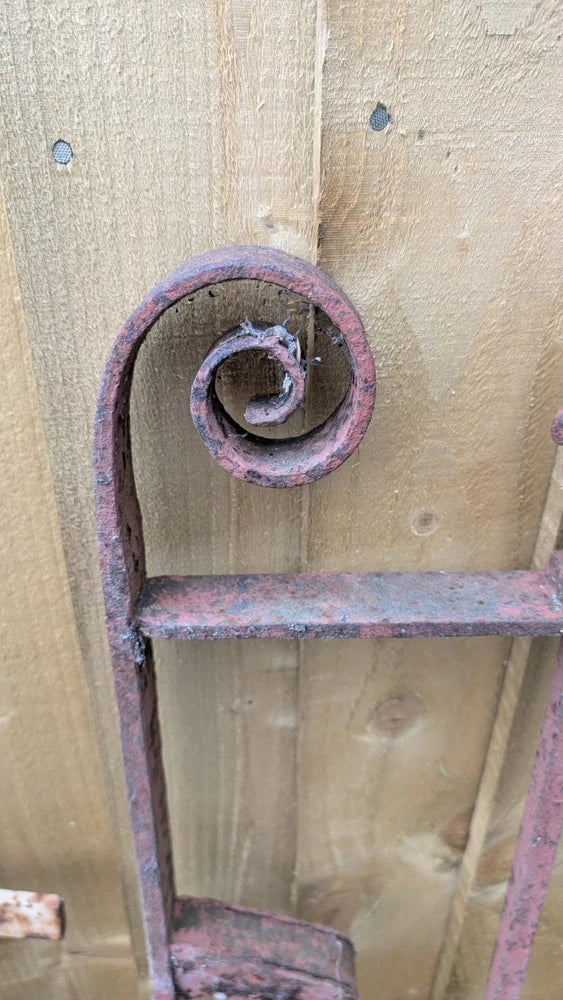 Stunning Large Victorian Wrought Iron Blacksmith Made Pedestrian Garden Gate