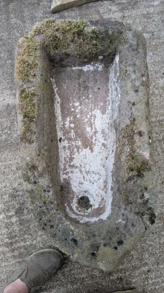 SUPERB ANTIQUE 18TH CENTURY STONE WATER PUMP TROUGH GARDEN FEATURE PLANTER