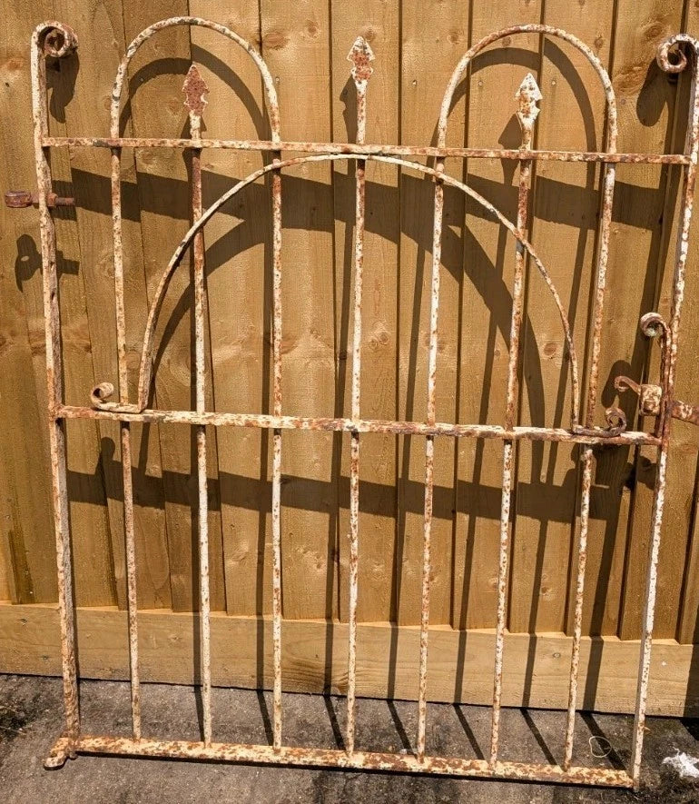 Large Victorian Wrought Iron Blacksmith Estate Made Pedestrian Garden Gate