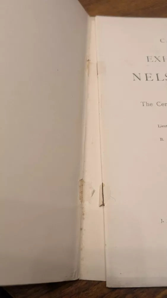 VERY RARE BOOK EXHIBITION OF NELSON RELICS 1905 ROYAL UNITED SERVICE INSTITUTION