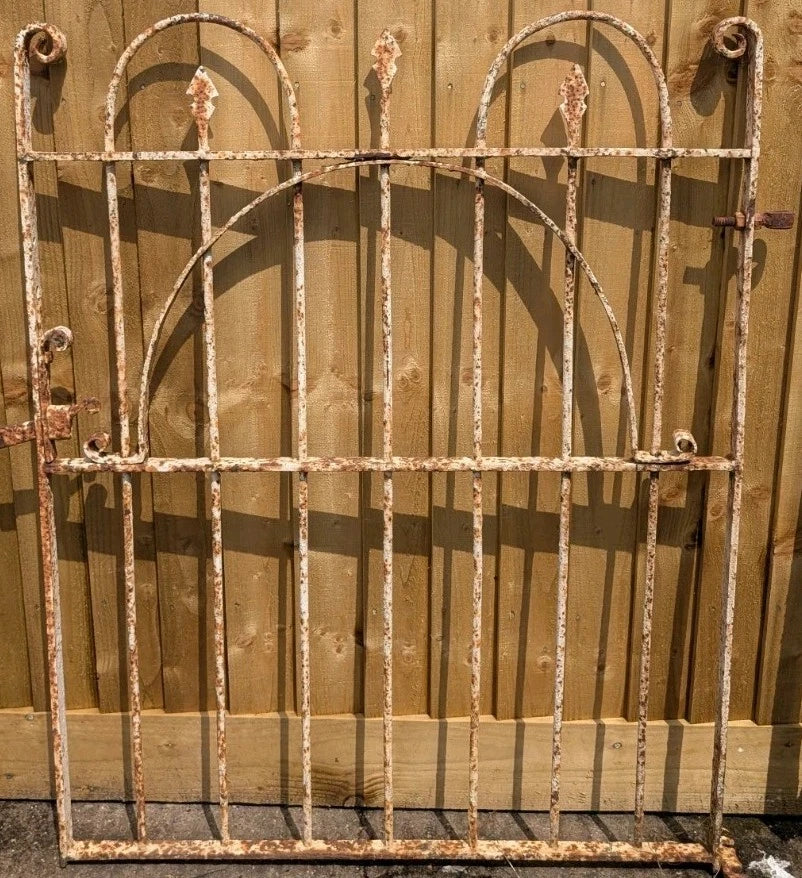 Large Victorian Wrought Iron Blacksmith Estate Made Pedestrian Garden Gate