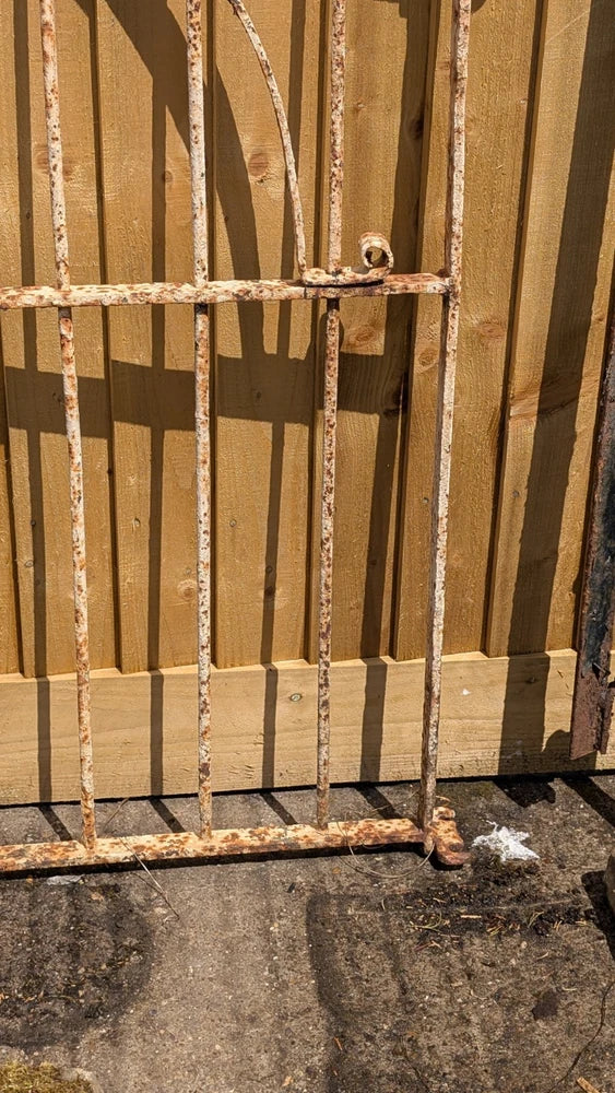 Large Victorian Wrought Iron Blacksmith Estate Made Pedestrian Garden Gate