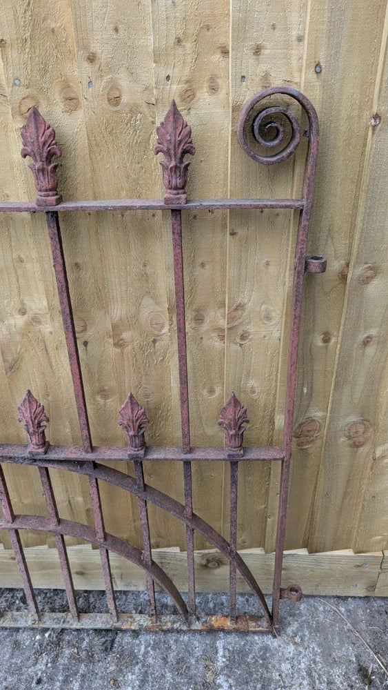 Stunning Large Victorian Wrought Iron Blacksmith Made Pedestrian Garden Gate
