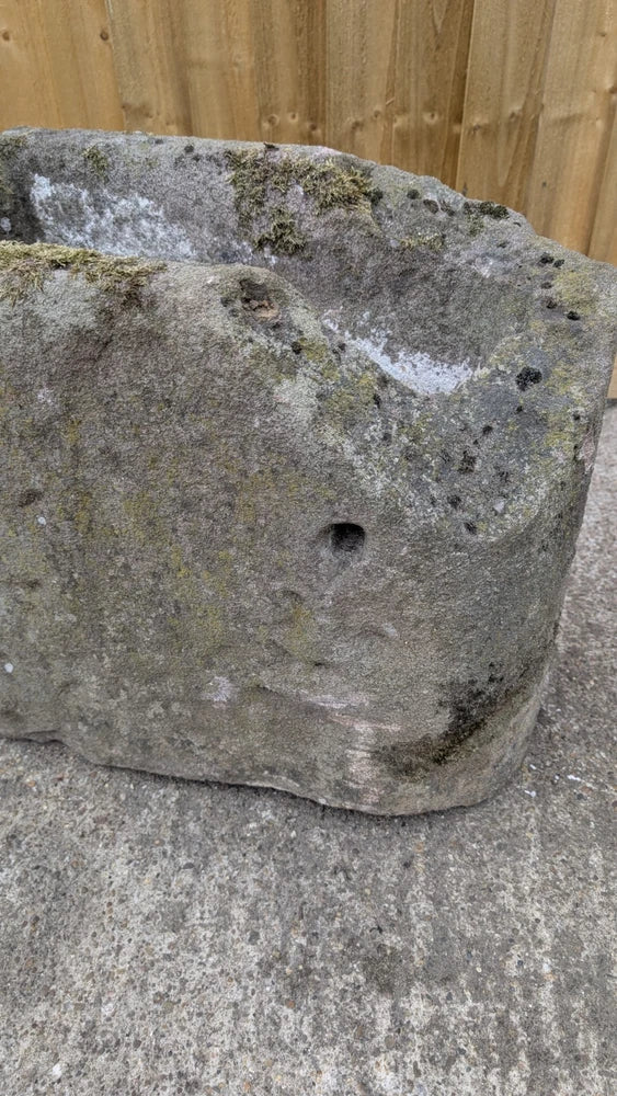 SUPERB ANTIQUE 18TH CENTURY STONE WATER PUMP TROUGH GARDEN FEATURE PLANTER