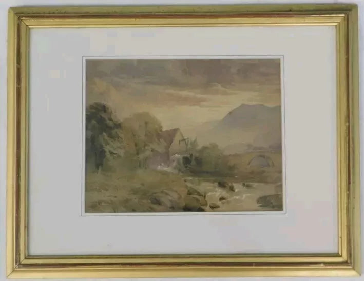 William Bennett 'A view in North Wales' a Beautiful 19th C. Framed watercolour