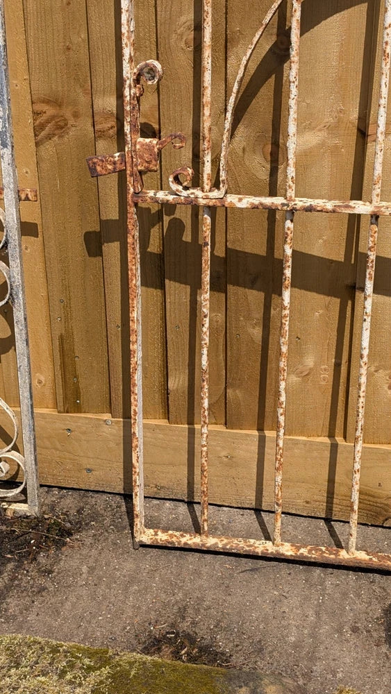 Large Victorian Wrought Iron Blacksmith Estate Made Pedestrian Garden Gate
