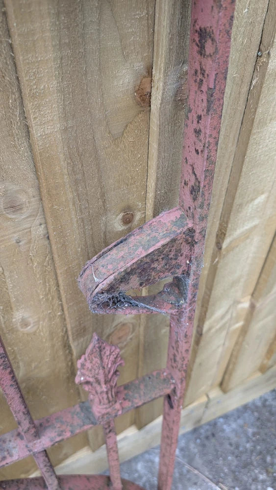 Stunning Large Victorian Wrought Iron Blacksmith Made Pedestrian Garden Gate