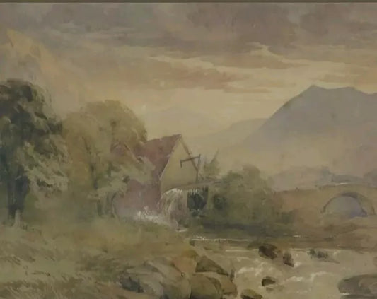 William Bennett 'A view in North Wales' a Beautiful 19th C. Framed watercolour