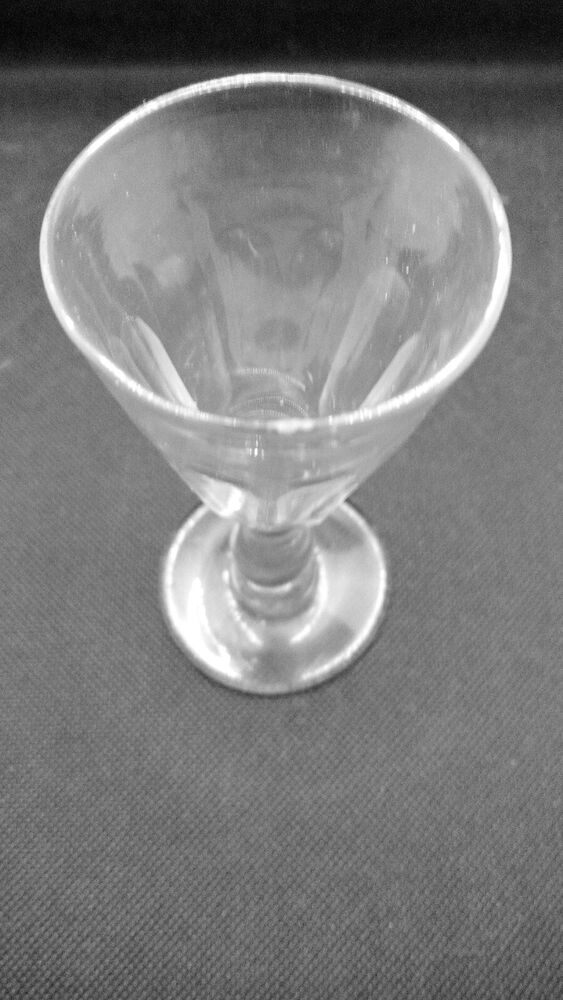 Victorian Antique 19th C Small Gin Spirits Wine Drinking Glass C1840 Likor