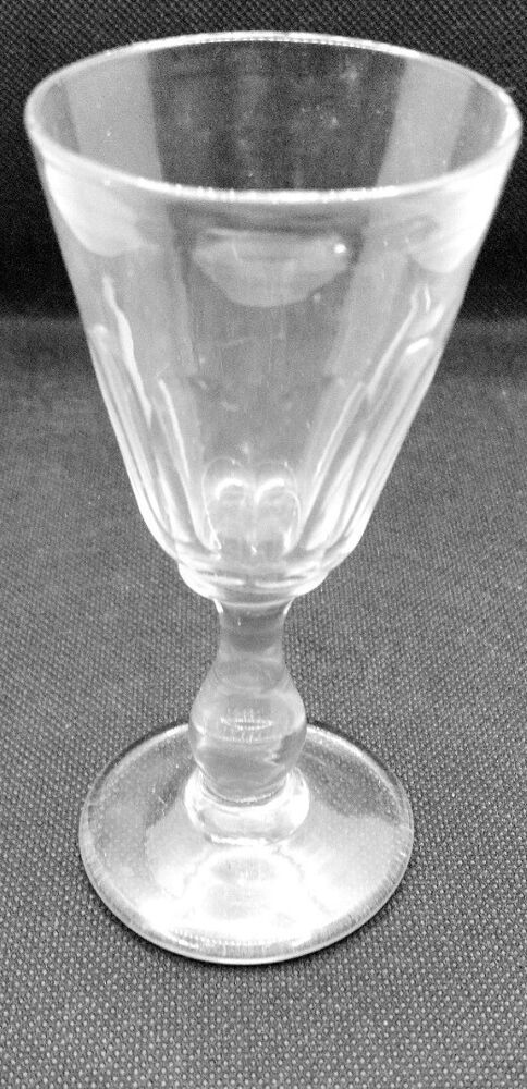 Victorian Antique 19th C Small Gin Spirits Wine Drinking Glass C1840 Likor