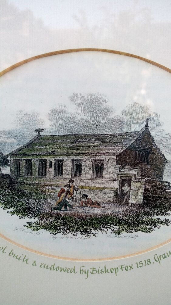 King’s School Grantham by J. Bourne R.Corbould B.Howlett c.1805 Bishop Fox 1528