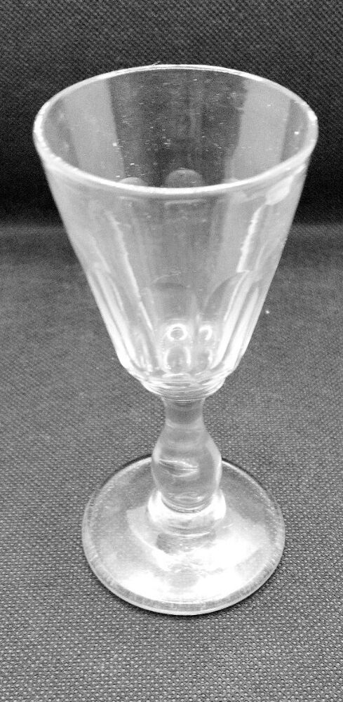 Victorian Antique 19th C Small Gin Spirits Wine Drinking Glass C1840 Likor