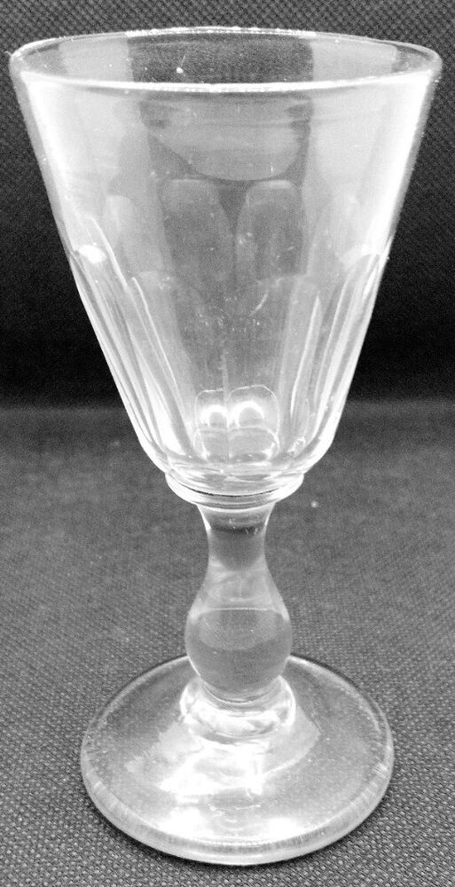 Victorian Antique 19th C Small Gin Spirits Wine Drinking Glass C1840 Likor